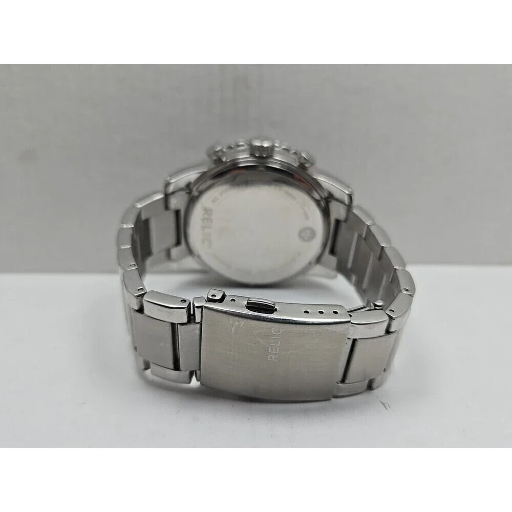 Mens Relic by Fossil Jordan Watch ZR15805 Blue Dial Multifunction New Battery